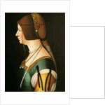 Portrait of Bianca Maria Sforza, the second wife of Maximilian I, Holy Roman Emperor, 14 by Giovanni Ambrogio De Predis