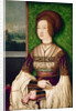 Portrait of Bianca Maria Sforza, the second wife of Maximilian I, Holy Roman Emperor, ca by Bernhard Strigel