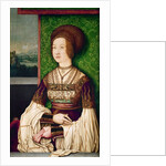 Portrait of Bianca Maria Sforza, the second wife of Maximilian I, Holy Roman Emperor, ca by Bernhard Strigel