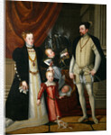 Holy Roman Emperor Maximilian II of Austria and his wife Infanta Maria of Spain with the by Giuseppe Arcimboldo