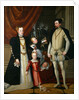 Holy Roman Emperor Maximilian II of Austria and his wife Infanta Maria of Spain with the by Giuseppe Arcimboldo