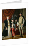 Holy Roman Emperor Maximilian II of Austria and his wife Infanta Maria of Spain with the by Giuseppe Arcimboldo