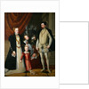 Holy Roman Emperor Maximilian II of Austria and his wife Infanta Maria of Spain with the by Giuseppe Arcimboldo