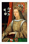 Portrait of Eleanor of Portugal, Holy Roman Empress, after 1468 by Hans Burgkmair the Elder