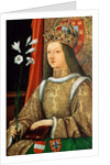 Portrait of Eleanor of Portugal, Holy Roman Empress, after 1468 by Hans Burgkmair the Elder