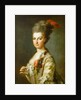 Archduchess Maria Christina, Duchess of Teschen, in a striped silkdress, ca 1766-1770 by Anonymous