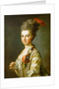 Archduchess Maria Christina, Duchess of Teschen, in a striped silkdress, ca 1766-1770 by Anonymous