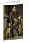 Archduke Maximilian Ernest of Austria with a hunting dog, 1604 by Joseph Heintz the Elder