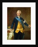 Portrait of Gustav III of Sweden, 1771 by Lorenz II Pasch