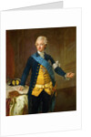 Portrait of Gustav III of Sweden, 1771 by Lorenz II Pasch