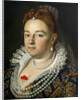 Portrait of Bianca Cappello, Grand Duchess of Tuscany, 1585-1586 by Scipione Pulzone