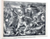 Cimbric Women Defend Their Wagon Fort, 1882 by Anonymous