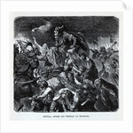 Attila after his Defeat at Soissons, 1882 by Hermann Vogel