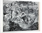 Manfred Killed in Battle, 1882 by Anonymous