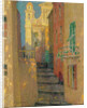 La rue de lEglise, Villefranche-sur-Mer, 1928 by Henri Le Sidaner