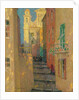 La rue de lEglise, Villefranche-sur-Mer, 1928 by Henri Le Sidaner