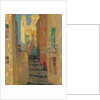 La rue de lEglise, Villefranche-sur-Mer, 1928 by Henri Le Sidaner