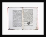 Double page of Theophan Prokopovichs treatise Truth about the Monarchs Will, 1722 by Historical Document