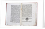 Double page of Theophan Prokopovichs treatise Truth about the Monarchs Will, 1722 by Historical Document
