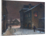 Street in snow, 1907-1909 by Jakub Schikaneder