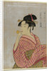 Young Woman Blowing a Glass Pipe (poppin), from the series Ten Types in the Physiognomic Study of Wo by Kitagawa Utamaro