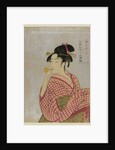 Young Woman Blowing a Glass Pipe (poppin), from the series Ten Types in the Physiognomic Study of Wo by Kitagawa Utamaro