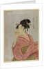 Young Woman Blowing a Glass Pipe (poppin), from the series Ten Types in the Physiognomic Study of Wo by Kitagawa Utamaro