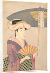 Woman Holding Up a Parasol, from the series Ten Types in the Physiognomic Study of Women, c. 1793 by Kitagawa Utamaro