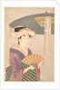 Woman Holding Up a Parasol, from the series Ten Types in the Physiognomic Study of Women, c. 1793 by Kitagawa Utamaro