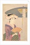 Woman Holding Up a Parasol, from the series Ten Types in the Physiognomic Study of Women, c. 1793 by Kitagawa Utamaro