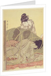 Mother Nursing Baby under Mosquito Net, c. 1795 by Kitagawa Utamaro