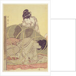 Mother Nursing Baby under Mosquito Net, c. 1795 by Kitagawa Utamaro