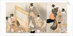 Double pillow. Triptych, ca 1794 by Kitagawa Utamaro