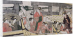 On top and beneath Ryogoku Bridge, c. 1796 by Kitagawa Utamaro