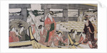 On top and beneath Ryogoku Bridge, c. 1796 by Kitagawa Utamaro