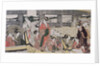 On top and beneath Ryogoku Bridge, c. 1796 by Kitagawa Utamaro