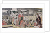 On top and beneath Ryogoku Bridge, c. 1796 by Kitagawa Utamaro