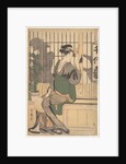 The Chiyozuru Teahouse (Shadows on the Shoji), 1790s by Kitagawa Utamaro