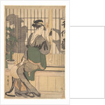 The Chiyozuru Teahouse (Shadows on the Shoji), 1790s by Kitagawa Utamaro