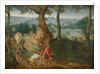 Landscape with Abraham and Isaac, Mid of 17th century by Jacob Grimmer