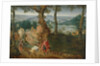 Landscape with Abraham and Isaac, Mid of 17th century by Jacob Grimmer