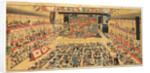 Odori-keiyo Edo-e no Sakae: Theatre interior with Shibaraku performance, 1858 by Utagawa Kunisada