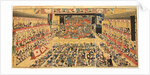 Odori-keiyo Edo-e no Sakae: Theatre interior with Shibaraku performance, 1858 by Utagawa Kunisada