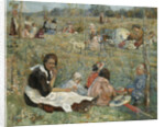 Nanny with children, 1912 by Isaak Izrailevich Brodsky