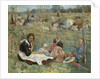Nanny with children, 1912 by Isaak Izrailevich Brodsky