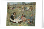 Nanny with children, 1912 by Isaak Izrailevich Brodsky