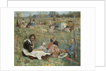 Nanny with children, 1912 by Isaak Izrailevich Brodsky