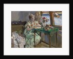 At the Window, 1918 by Konstantin Alexeyevich Korovin