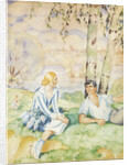 Spring on the riverbank, 1927 by Boris Michaylovich Kustodiev