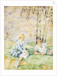 Spring on the riverbank, 1927 by Boris Michaylovich Kustodiev
